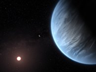 Художественное представление планеты K2-18 b Художественное представление планеты K2-18 b