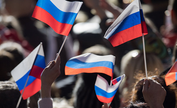 Митинг в Севастополе в честь годовщины воссоединения Крыма с Россией Митинг в Севастополе в честь годовщины воссоединения Крыма с Россией