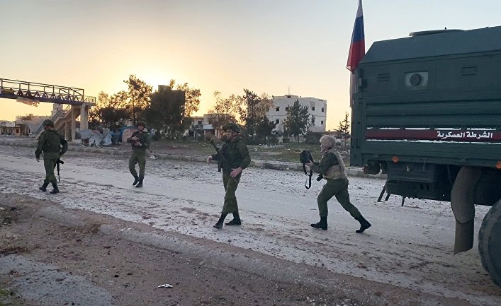 Российская военная полиция в сирийской провинции Идлиб Российская военная полиция в сирийской провинции Идлиб