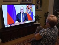 Трансляция обращения президента России В. Путина к гражданам из-за ситуации с коронавирусом Трансляция обращения президента России В. Путина к гражданам из-за ситуации с коронавирусом