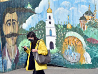 Прохожий в Киеве, Украина Прохожий в Киеве, Украина