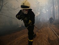 Пожар в зоне отчуждения Чернобыльской АЭС Пожар в зоне отчуждения Чернобыльской АЭС