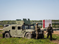Солдаты на военной базе Редзиково в Польше Солдаты на военной базе Редзиково в Польше