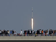 30 мая 2020. Американцы наблюдают за стартом космического корабля SpaceX 30 мая 2020. Американцы наблюдают за стартом космического корабля SpaceX