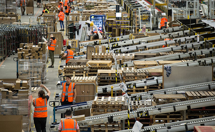 Работа склада Amazon.co.uk в Питерборо, Великобритания