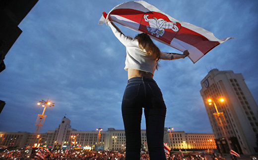 Протесты в Минске, Белоруссия Протесты в Минске, Белоруссия
