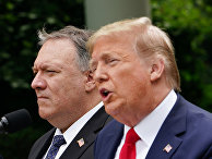 Президент США Дональд Трамп и госсекретарь США Майк Помпео Президент США Дональд Трамп и госсекретарь США Майк Помпео