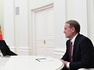 Президент РФ В. Путин встретился с главой политсовета украинской партии "Оппозиционная платформа - За жизнь" В. Медведчуком Президент РФ В. Путин встретился с главой политсовета украинской партии "Оппозиционная платформа - За жизнь" В. Медведчуком