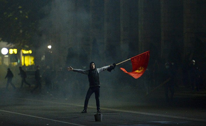 5 октября 2020. Протесты в Бишкеке, Киргизия