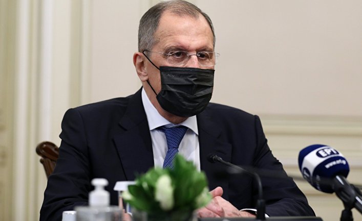 Встреча главы МИД РФ С. Лаврова с премьер-министром Греции К. Мицотакисом Встреча главы МИД РФ С. Лаврова с премьер-министром Греции К. Мицотакисом