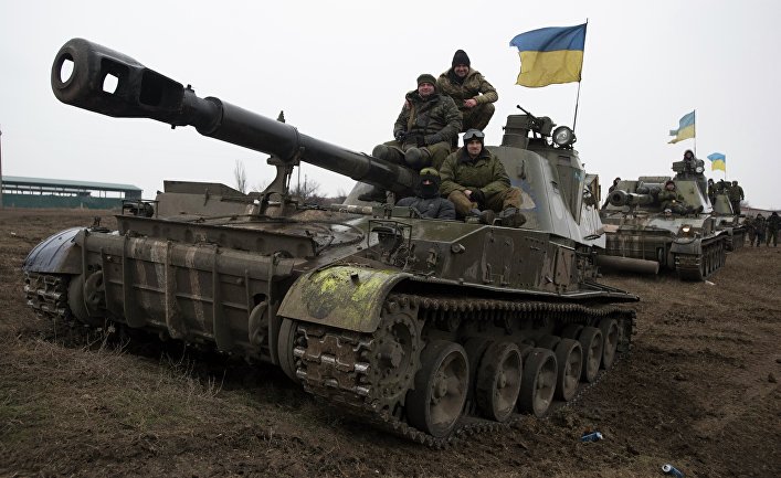 Бронетехника ВСУ в Донецкой области