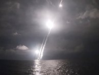 Залповый пуск ракет "Булава" с атомной подлодки "Владимир Мономах" Залповый пуск ракет "Булава" с атомной подлодки "Владимир Мономах"