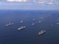 Корабли ВМС США во время учений у берегов Южной Кореи Корабли ВМС США во время учений у берегов Южной Кореи