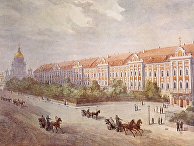Здание Двенадцати коллегий в начале XIX века Здание Двенадцати коллегий в начале XIX века
