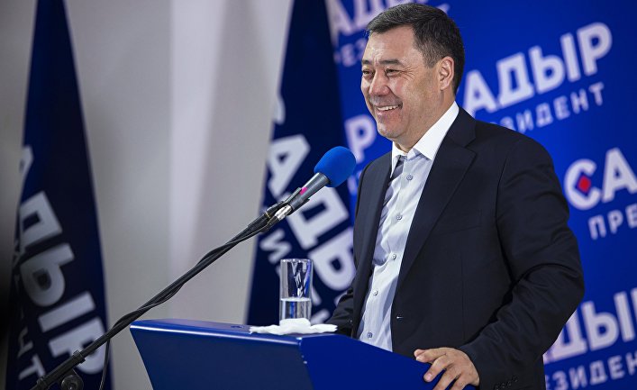 Пресс-конференция С. Жапарова по итогам выборов в Киргизии Пресс-конференция С. Жапарова по итогам выборов в Киргизии