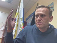 Алексей Навальный в полицейском участке в подмосковных Химках Алексей Навальный в полицейском участке в подмосковных Химках