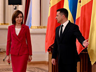 Президент Украины Владимир Зеленский и президент Молдавии Майя Санду во время встречи в Киеве Президент Украины Владимир Зеленский и президент Молдавии Майя Санду во время встречи в Киеве