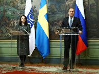 Встреча глав МИД РФ и Швеции С. Лаврова и А. Линде Встреча глав МИД РФ и Швеции С. Лаврова и А. Линде