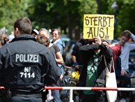 Акция против мигрантов в Берлине Акция против мигрантов в Берлине