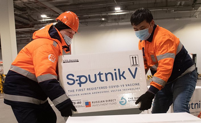 Доставка вакцины Sputnik V на склад в грузовой терминал "Москва Карго" Доставка вакцины Sputnik V на склад в грузовой терминал "Москва Карго"