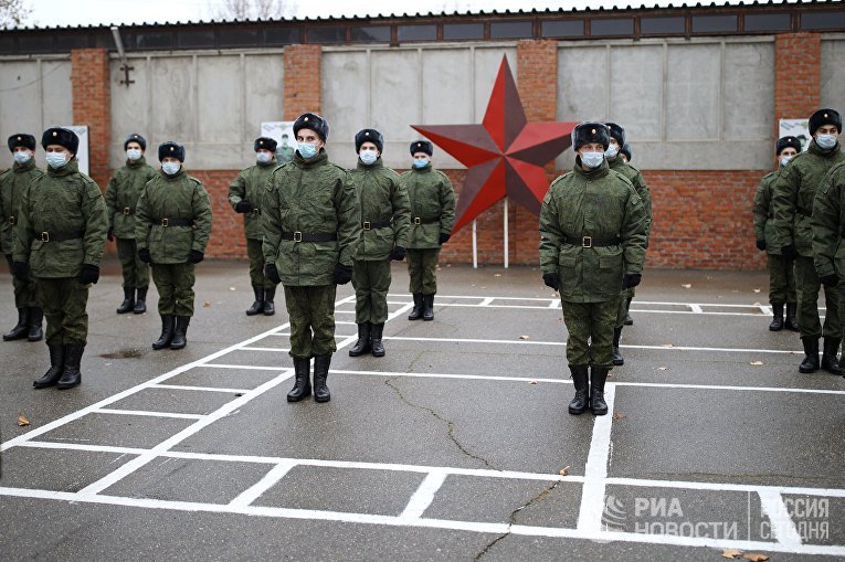 Призывники в президентский полк