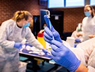 Вакцинация пожилых людей в Драммене, Норвегия Вакцинация пожилых людей в Драммене, Норвегия