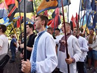 "Марш в вышиванках" во Львове "Марш в вышиванках" во Львове