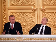 Президент РФ В. Путин встретился с президентом Турции Р. Т. Эрдоганом Президент РФ В. Путин встретился с президентом Турции Р. Т. Эрдоганом