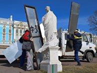 Подготовка к открытию летнего сезона в Царском селе Подготовка к открытию летнего сезона в Царском селе