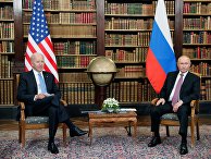Встреча президентов России и США В. Путина и Дж. Байдена в Женеве Встреча президентов России и США В. Путина и Дж. Байдена в Женеве