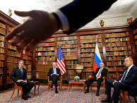 Президент США Джо Байден, госсекретарь США Энтони Блинкен, президент России Владимир Путин и министр иностранных дел России Сергей Лавров Президент США Джо Байден, госсекретарь США Энтони Блинкен, президент России Владимир Путин и министр иностранных дел России Сергей Лавров