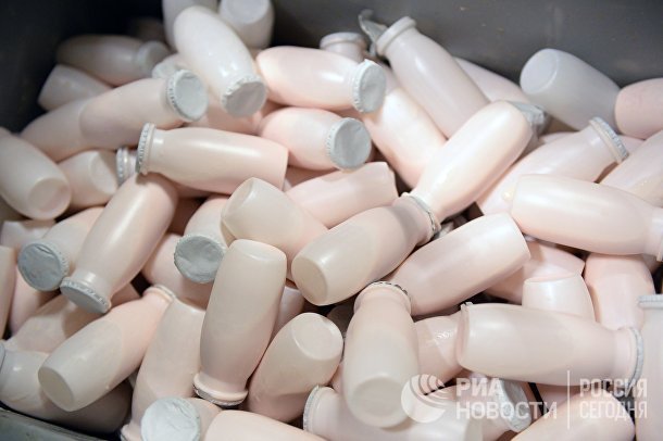 Производство молочной продукции на предприятии Danonе