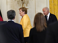 Канцлер Германии Ангела Меркель и президент Джо Байден Канцлер Германии Ангела Меркель и президент Джо Байден