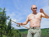В. Путин на отдыхе. Архив В. Путин на отдыхе. Архив